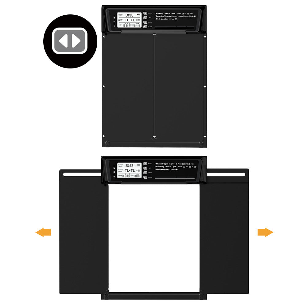 Amazon Hot New Chicken House Door Automatic Timing Chicken House Door Long Endurance Aluminum Alloy Digital Display Pet Door by Sylva Supplies