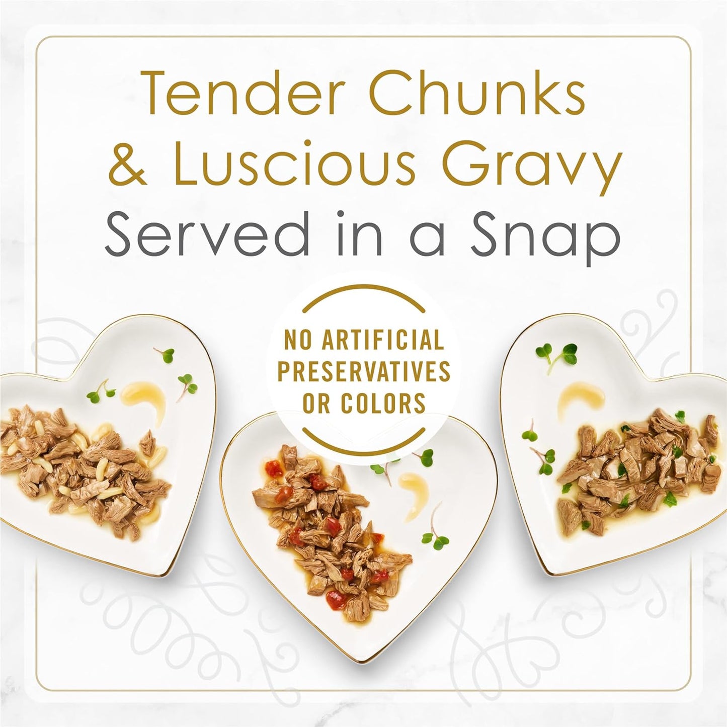 Purina  Gourmet Wet Cat Food Variety Pack, Petites Gravy Collection, Break-Apart Tubs, 48 Servings - (Pack of 24) 2.8 Oz. Tubs