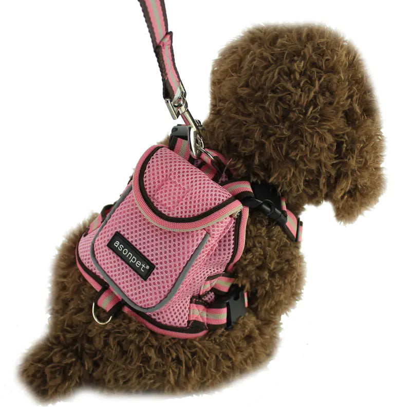 Pet Harness Backpack for Small Dogs - Portable Carrier