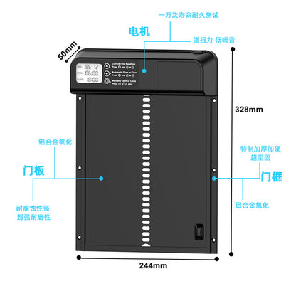 Amazon Hot New Chicken House Door Automatic Timing Chicken House Door Long Endurance Aluminum Alloy Digital Display Pet Door by Sylva Supplies