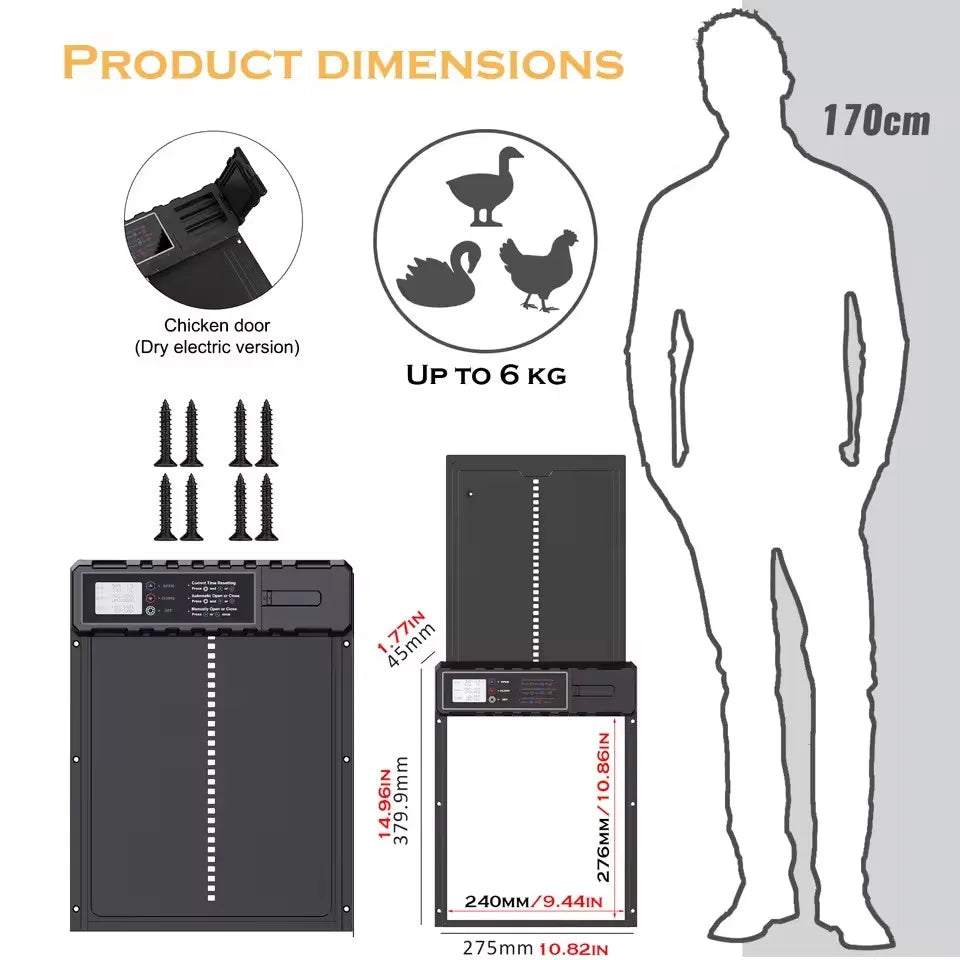 Sylva Auto Coop Door — LCD Timer & Anti-Pinch by Sylva Supplies