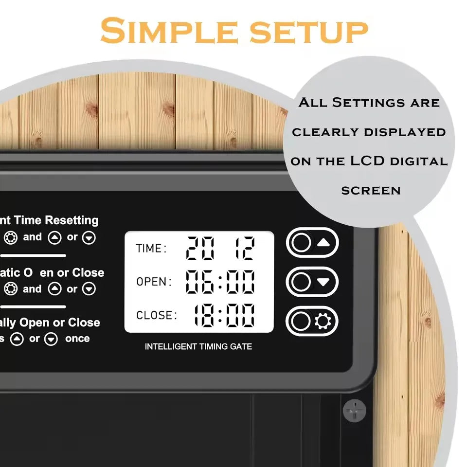 Sylva Auto Coop Door — LCD Timer & Anti-Pinch by Sylva Supplies