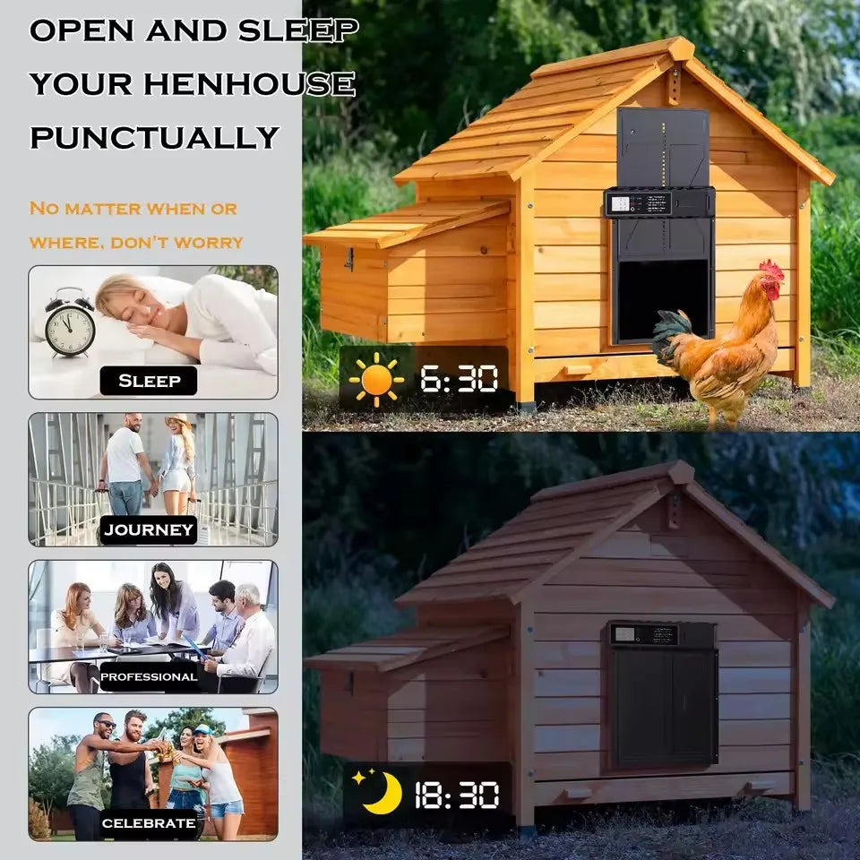 Sylva Auto Coop Door — LCD Timer & Anti-Pinch by Sylva Supplies