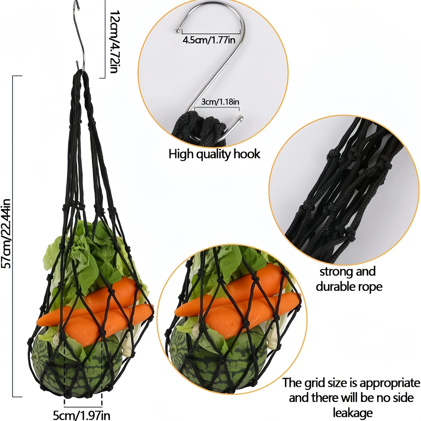 The Forage Net — Hanging Vegetable Feeder for Chickens & Ducks (2‑Pack) by Sylva Supplies