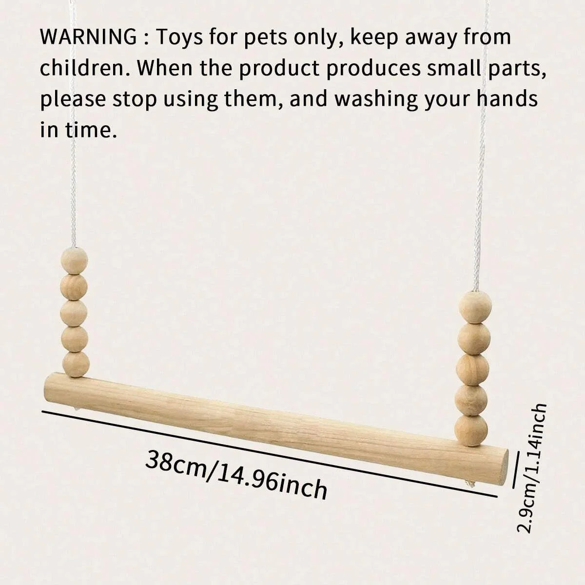 The Perch Bridge — A Wooden Swing for Curious Birds by Sylva Supplies