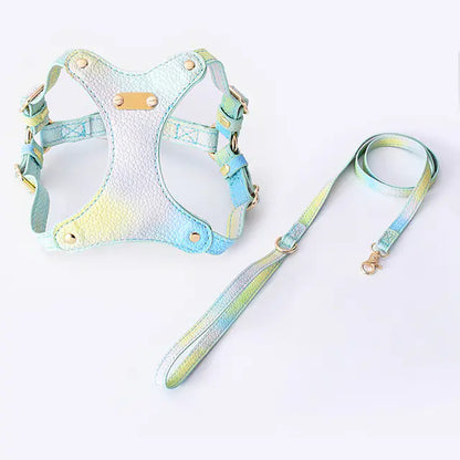 Adjustable Waterproof Leather Pet Harness for Small Dogs or Cats